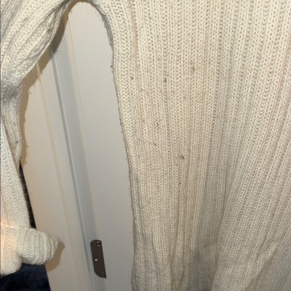 H&M Off-White Ribbed Cowl Neck Sweater - Picture 3 of 5